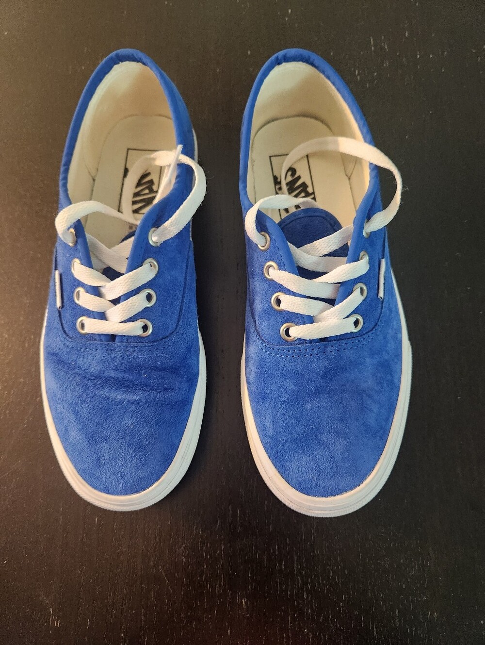 Womens Vans Royal Blue Suede Low-Top Scott Guard Sneakers